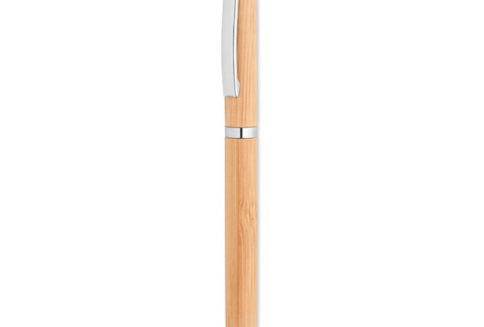 Długopis z bambusa z logo NZL6558-0